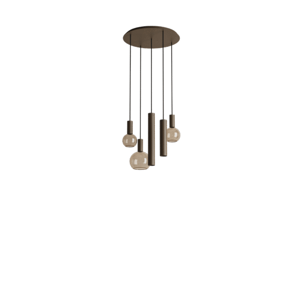 Hanglamp Riva rond 50 cm Platinum