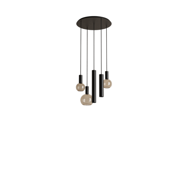 Hanglamp Riva Rond 50 cm Zwart