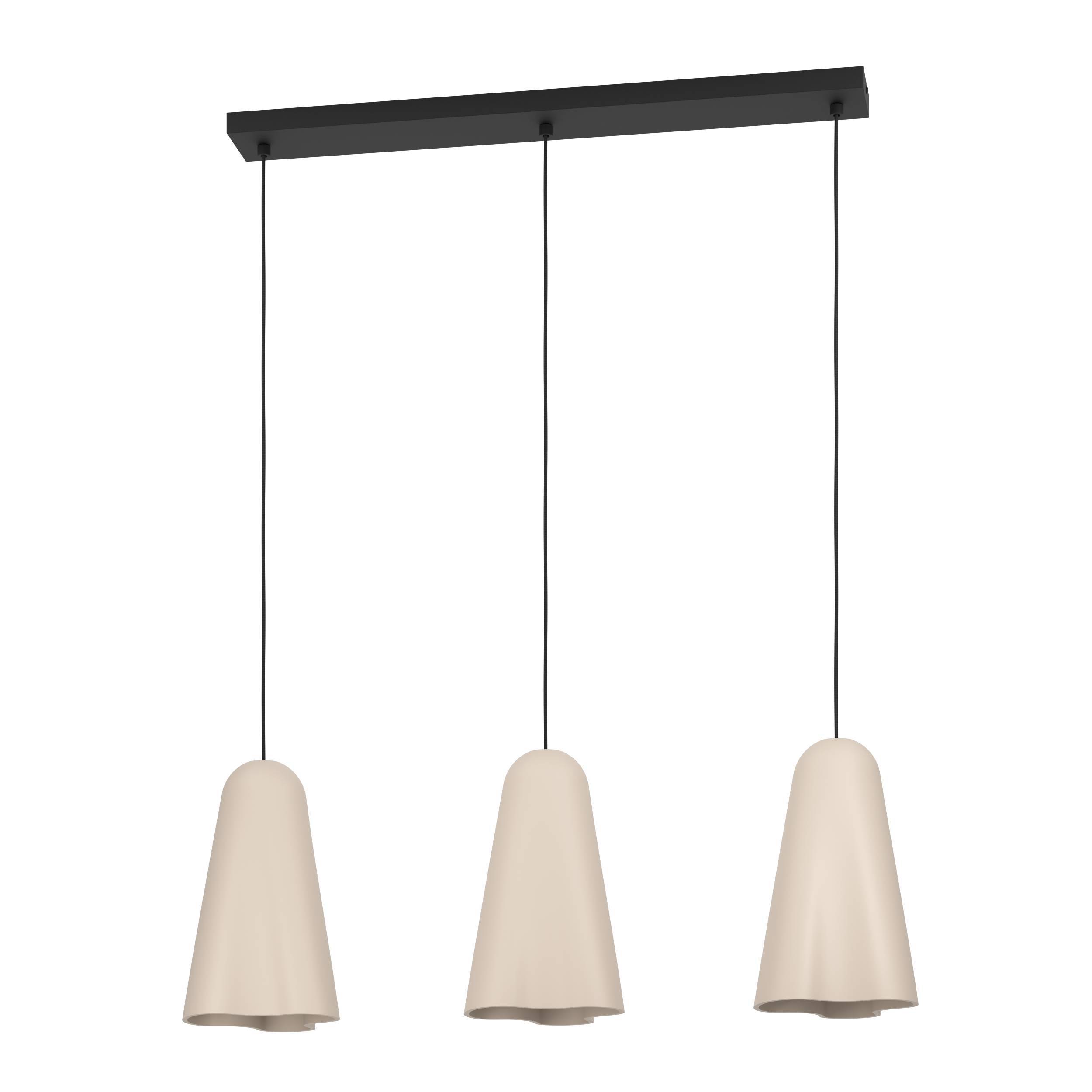 Hanglamp Tolleric Zand Keramiek 3-lichts