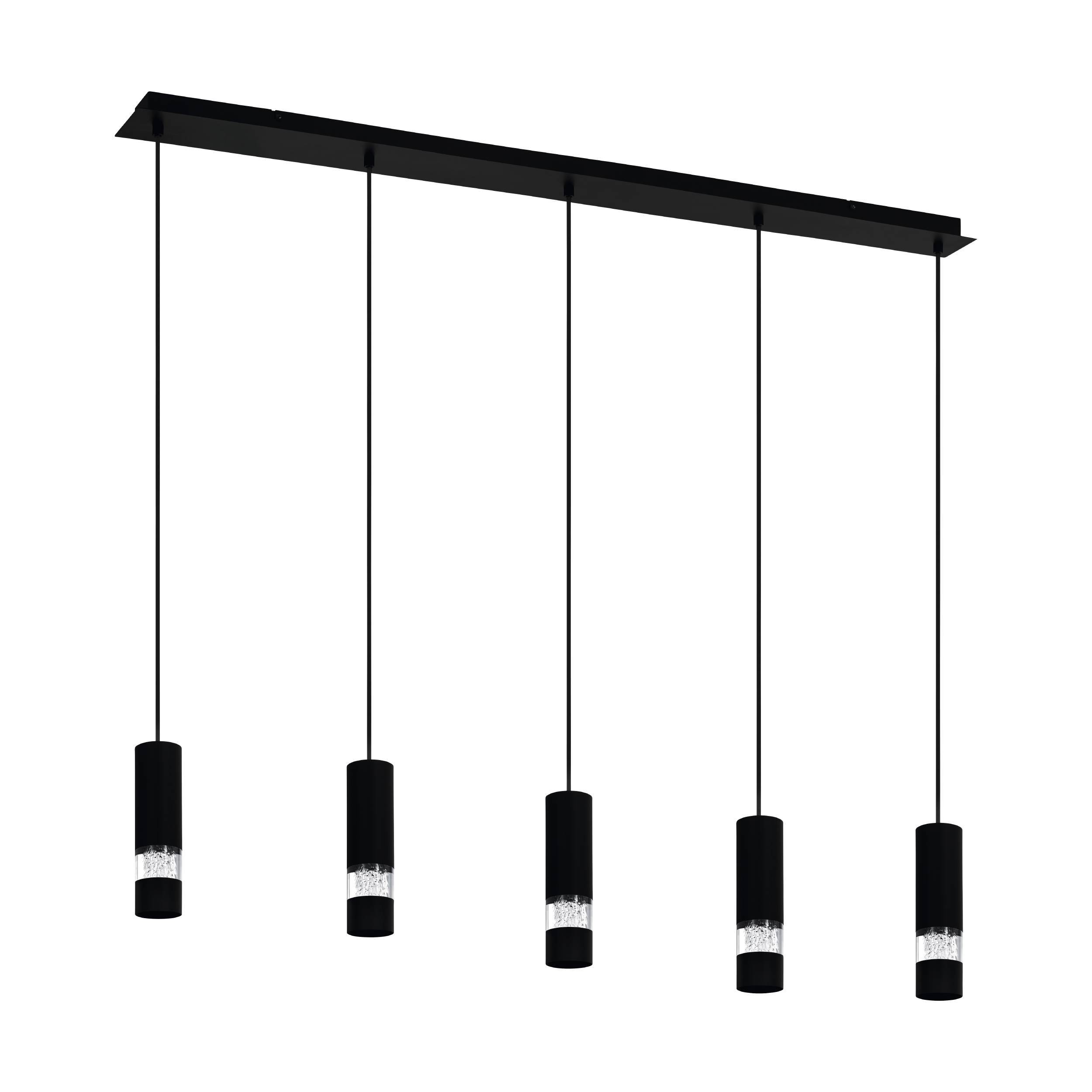 Hanglamp Bernabeta Zwart 5-lichts
