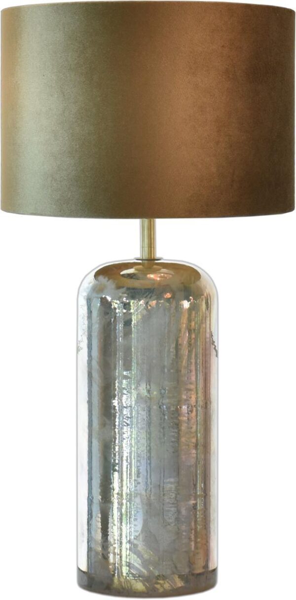 Tafellamp Raku Cilinder round pearl