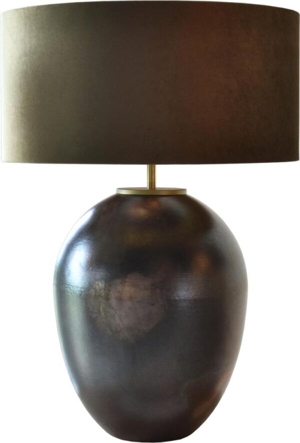 Tafellamp Raku Elegance silver matt groot