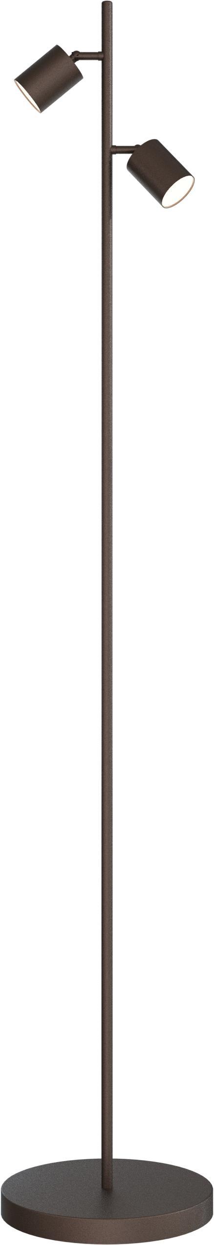 Vloerlamp Bounce 2lts cacao/cacao h.150cm