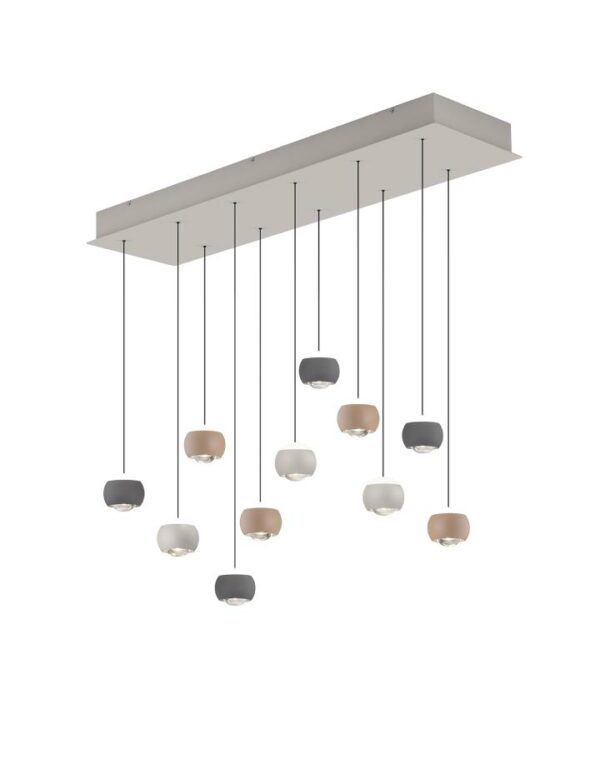 Hanglamp Cannon 11-lichts Multicolor