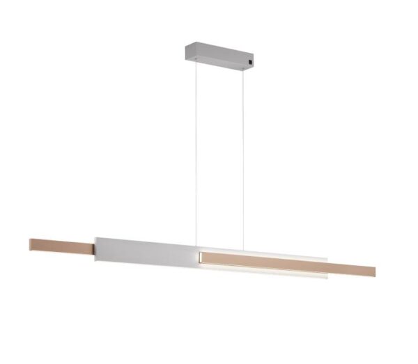 Hanglamp Rivera Lichtgrijs/Peach
