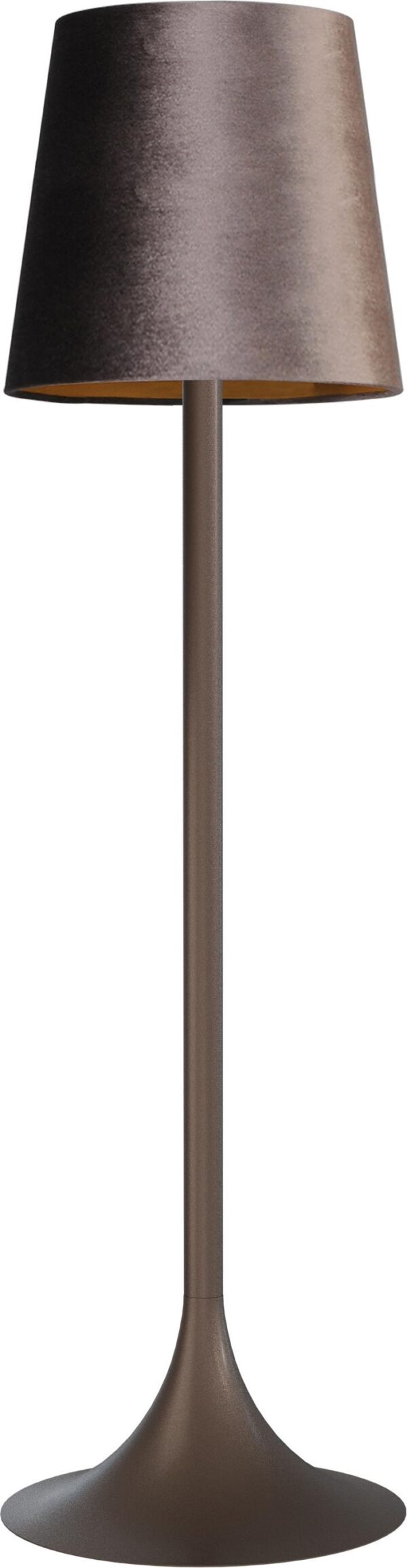 Vloerlamp Trip round cacao met artik brown kap