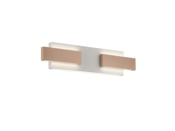 Wandlamp Rivera Lichtgrijs/Peach