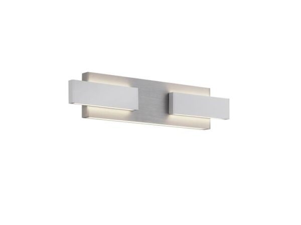 Wandlamp Rivera Nikkel/Wit