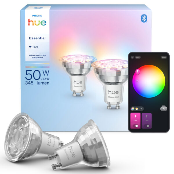 Philips Hue Essential White And Color GU10 2-pack