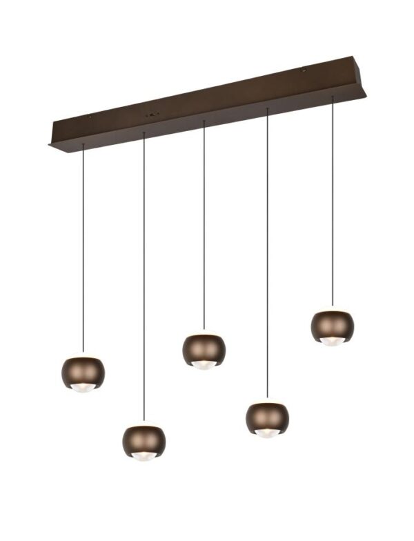 Hanglamp Orbit 5-lichts Platinum