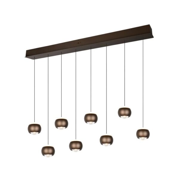 Hanglamp Orbit 8-lichts Platinum