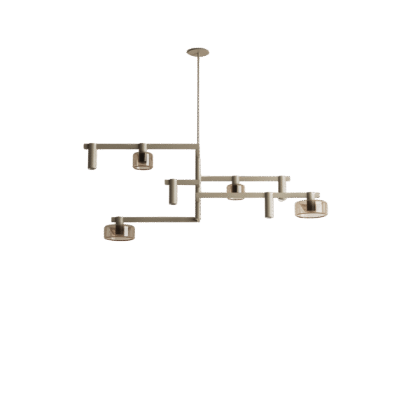 Hanglamp Palau 8-lichts Quartz