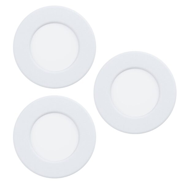 Connect.Z Inbouwspot Fueva 6-Z Wit 3-pack Ø9 cm