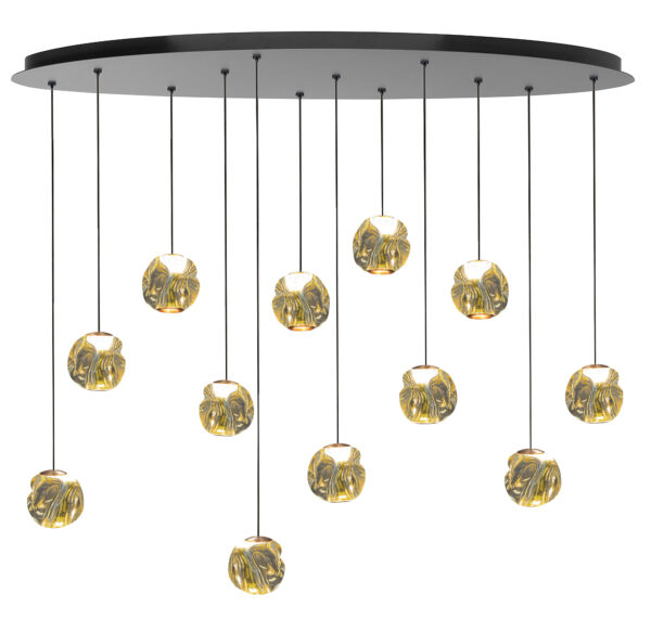 Hanglamp Melina 12lichts ovaal