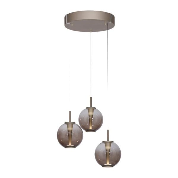 Hanglamp Pure E-Infinity 3-lichts Brons Rond