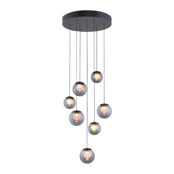 Hanglamp Pure Popup Grijs Rond