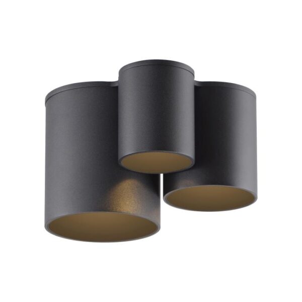 Spot Pure Point 3-lichts Zwart IP44