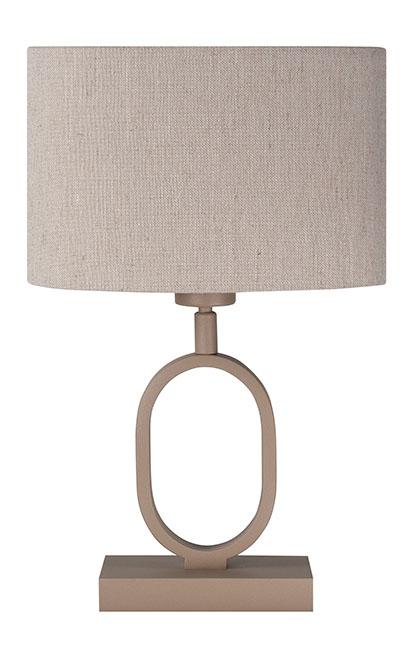 Tafellamp Verona Zand Klein met Naturel kap
