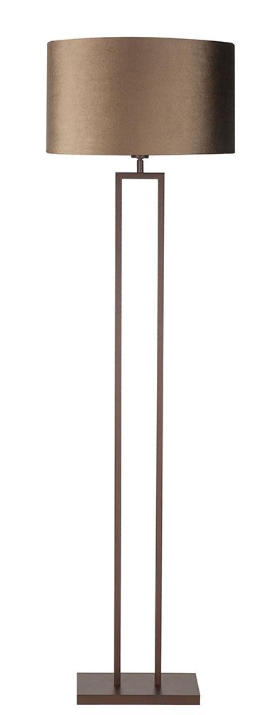 Vloerlamp Monza Choco met Earth kap