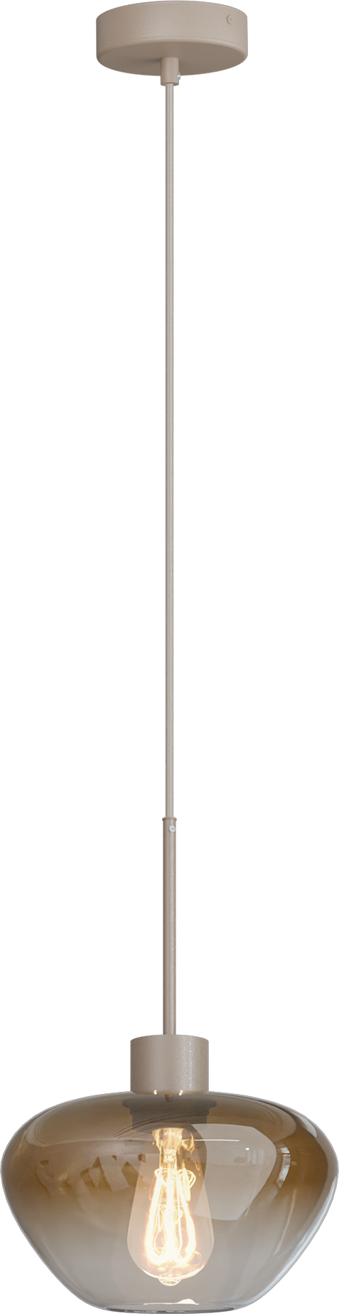 Hanglamp Genua 1-lichts beige