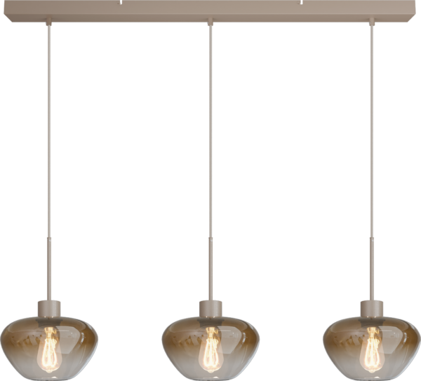 Hanglamp Genua 3-lichts beige