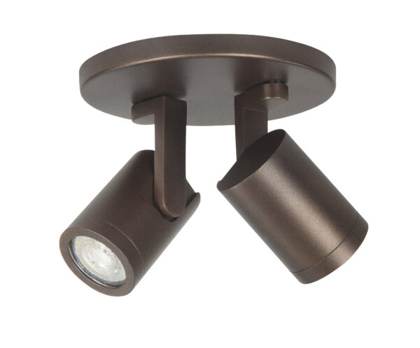 Spot Halo Choco 2-lichts Rond