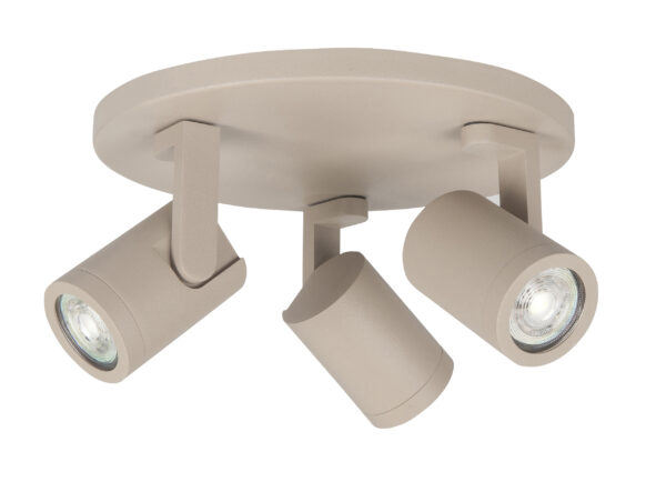 Spot Halo Zand 3-lichts Rond