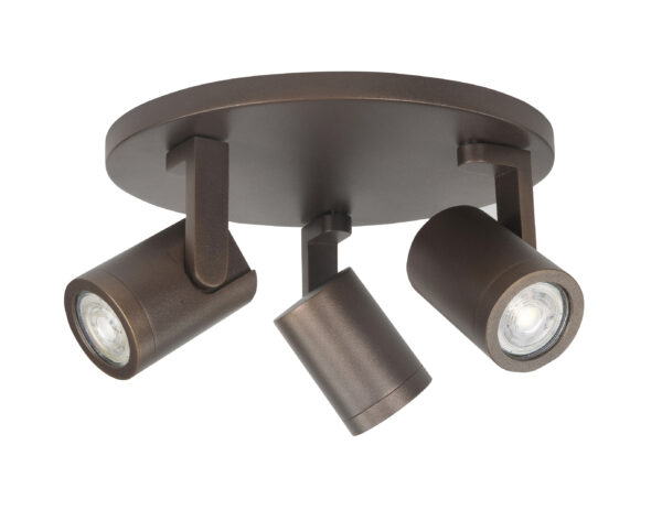 Spot Halo Choco 3-lichts Rond