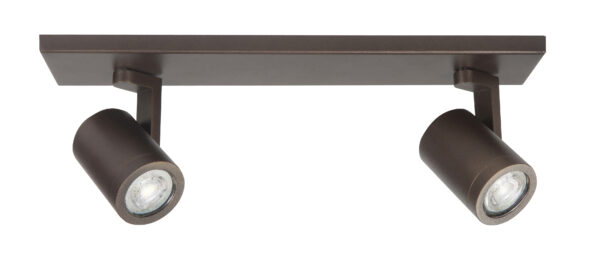 Spot Halo Choco 2-lichts Recht